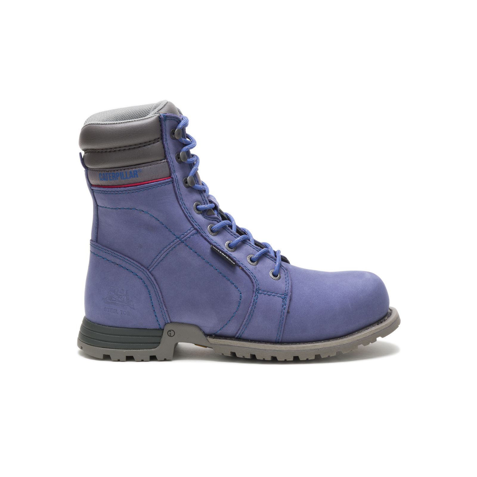 Caterpillar Boots PK - Caterpillar Echo Waterproof Steel Toe Womens Work Boots Purple (670285-EMD)